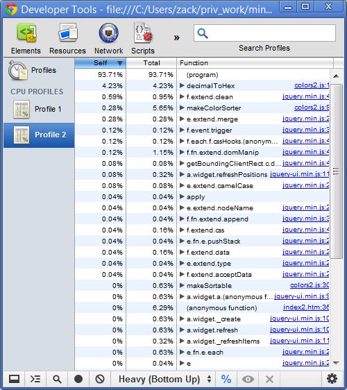 用Chrome开发者工具进行JS性能分析